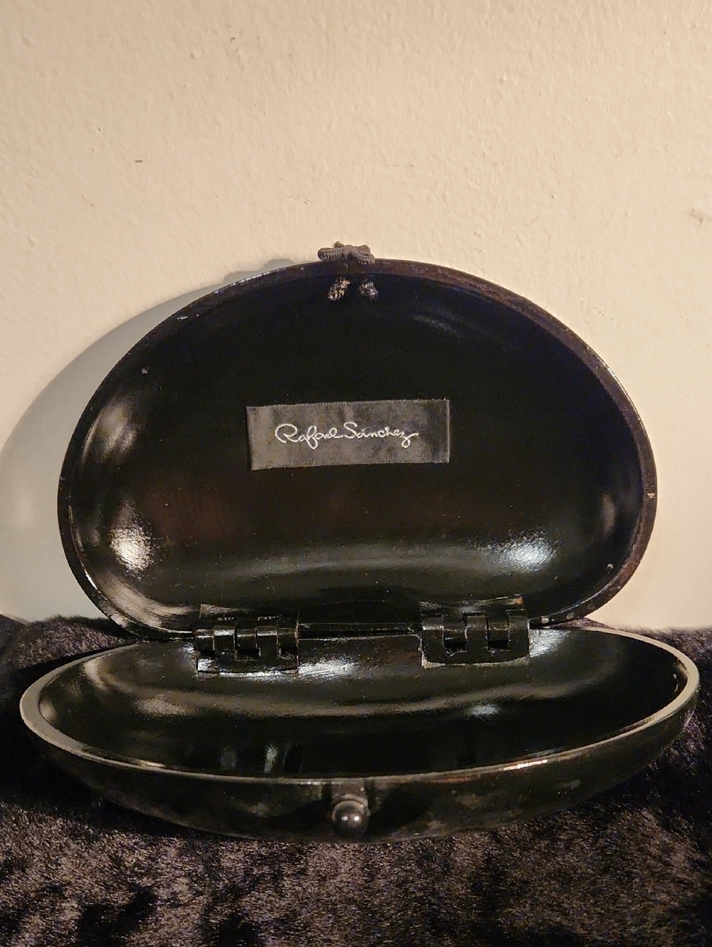 Vintage Wooden Clutch Purse